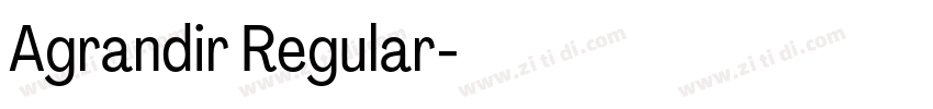 Agrandir Regular字体转换